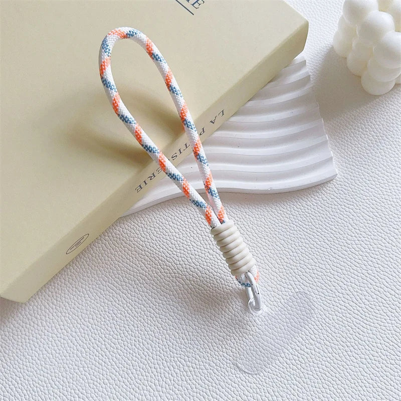 Mobile Phone Lanyard Strap Hanging Chain Ring Cord With Patch Wrist Strap For Cell Ph lifestyle view