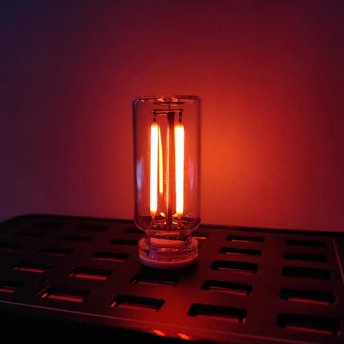 Touch Dimmable USB Night Light | Portable LED Filament Lamp for Car and Bedroom alternate view
