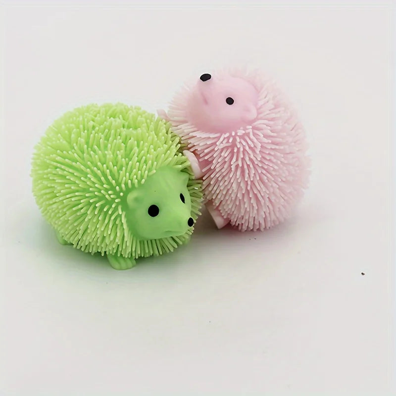Hedgehog Stress Squeeze Ball | Spiky Sensory Fidget Toy for Anxiety Relief close-up view