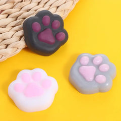 Mini Cat Paw Squeeze Toy Silicone Pinch Decompression Toy Plush TPR Fidget Sensory Toys detail view