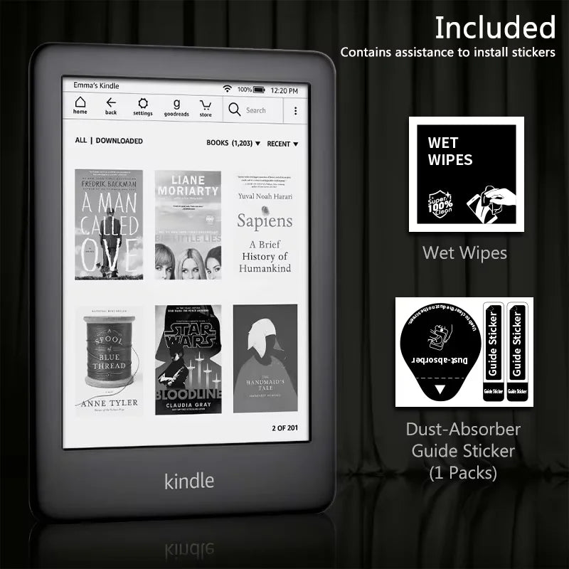 Kindle Screen Protector Film | HD Clear Shield for 10th and 11th Gen 6-Inch Kindle additional angle