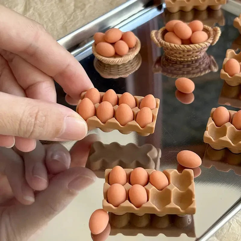 1:12 Scale Miniature Kitchen Set, Realistic Resin Dollhouse Decor for Collectors Display detail view