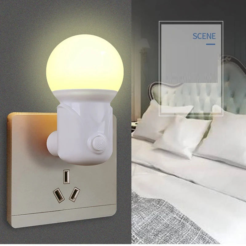 LED Night Light with Dimmer | 2-Color Eye Protection Lamp for Baby Nursing and Sleep detail view