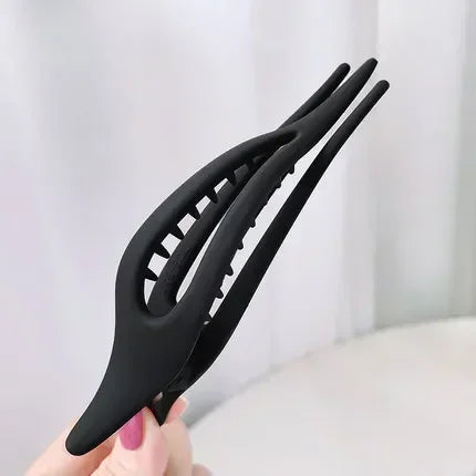 Frosted Duckbill Clips Women Girls Hairpins Headwear Ponytail Acrylic Duckbill Clips Large Size Hair Claws Barrettes Candy Color