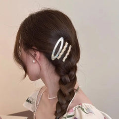 Creative Alloy Acetate Hairpin Set Duckbill Clip Barrettes Cute Hair Clip Korean Style G detail view