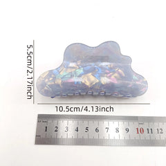 Fantasy Color Mermaid Color Cloud Shape Hair Clip Grab Clip Imitation Acetate Hair Clip detail view