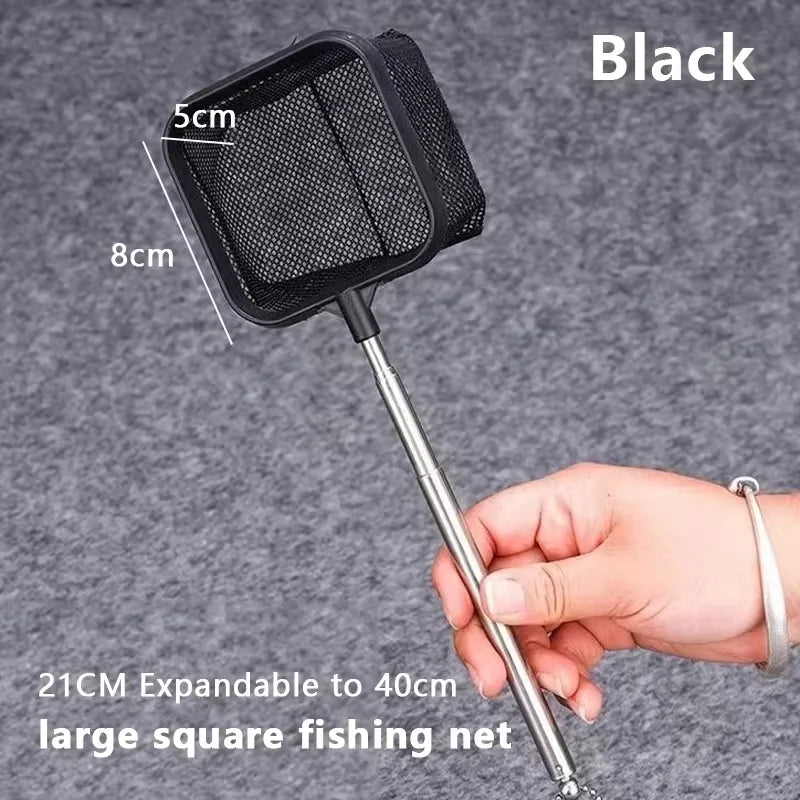 Small Fish and Shrimp Net | Stainless Steel Aquarium Cleaning Tool detail view