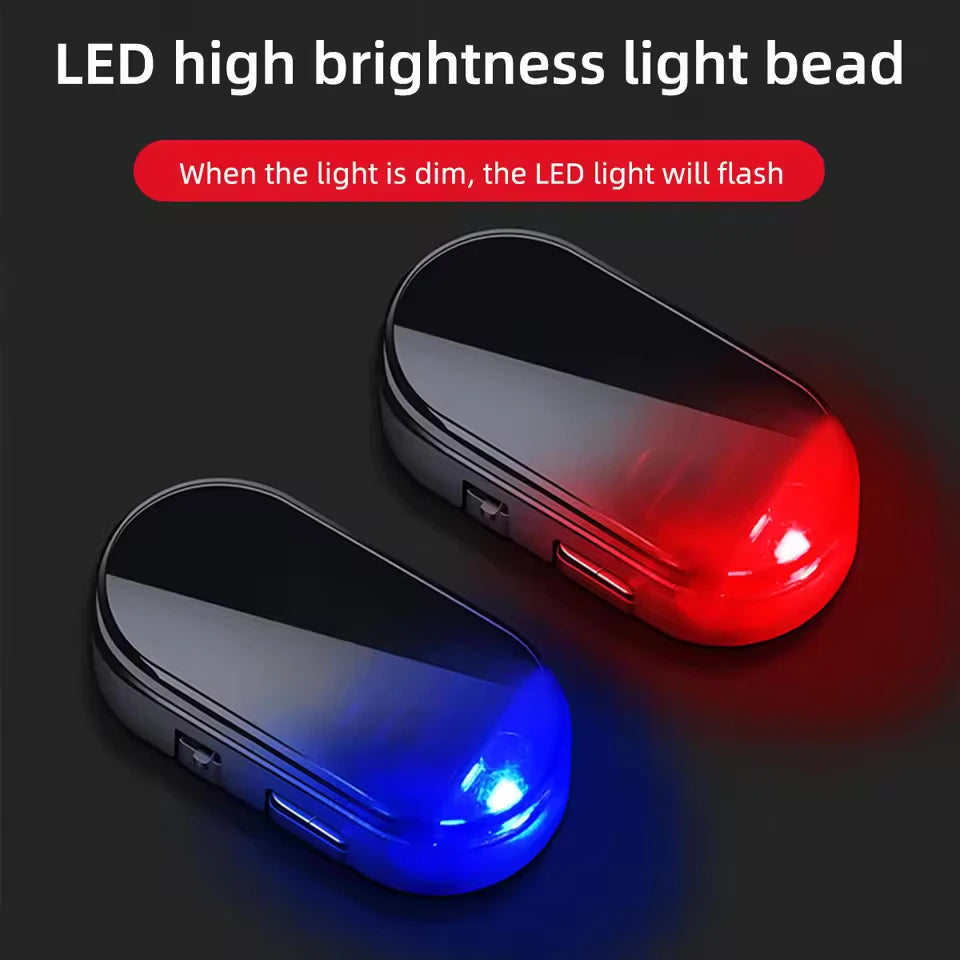 Solar Powered Fake Car Security Light | Simulated Dummy Alarm LED Warning Lamp alternate view