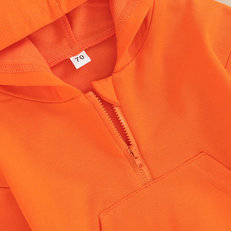 Kids Solid Color Hoodie | Long Sleeve Pullover for Toddlers lifestyle view