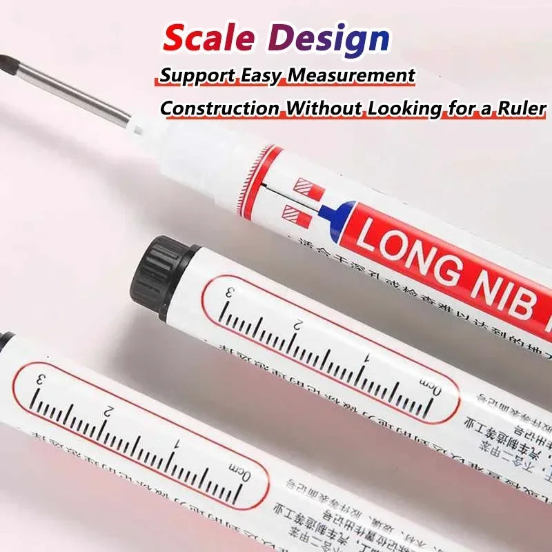 Deep Hole Long Nib Markers for Metal Wood Tile | 8-Pack Waterproof Marking Pens lifestyle view
