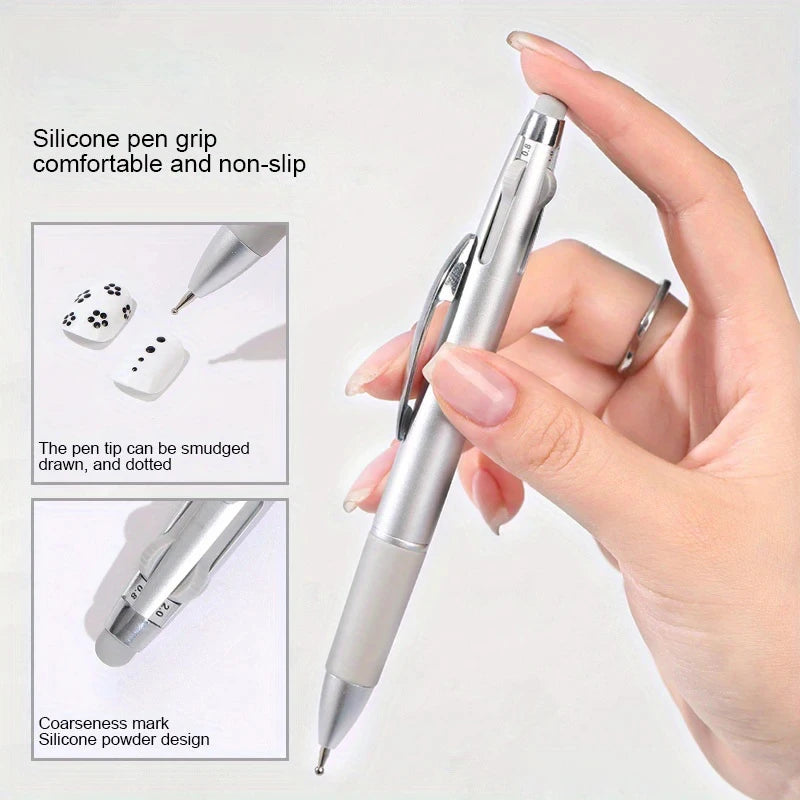 New 5 in 1 Nail Dotting Pen Nail Art Dotting Tools Nail Design Art Tip Dot Paint Mani lifestyle view