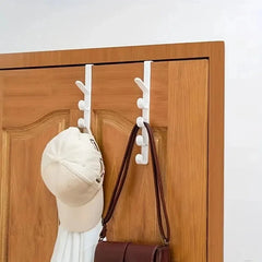 1pc Bedroom Door Hanger Clothes Hanging Rack Over The Door Plastic Home Storage Organ alternate view