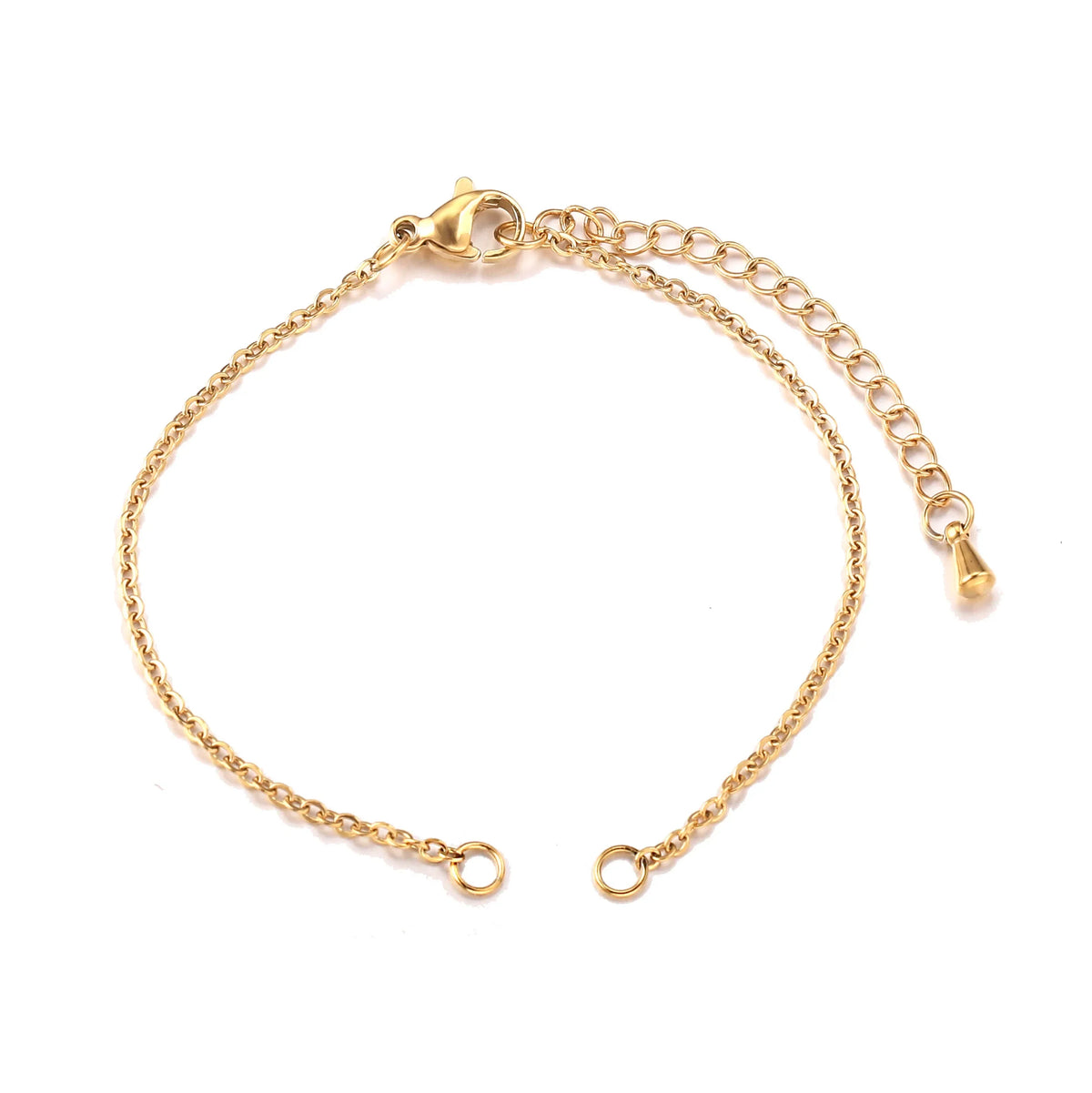 5pcs/lot Stainless Steel Width 1.5mm Adjustable Cuba Chain for Jewelry Making DIY Con alternate view