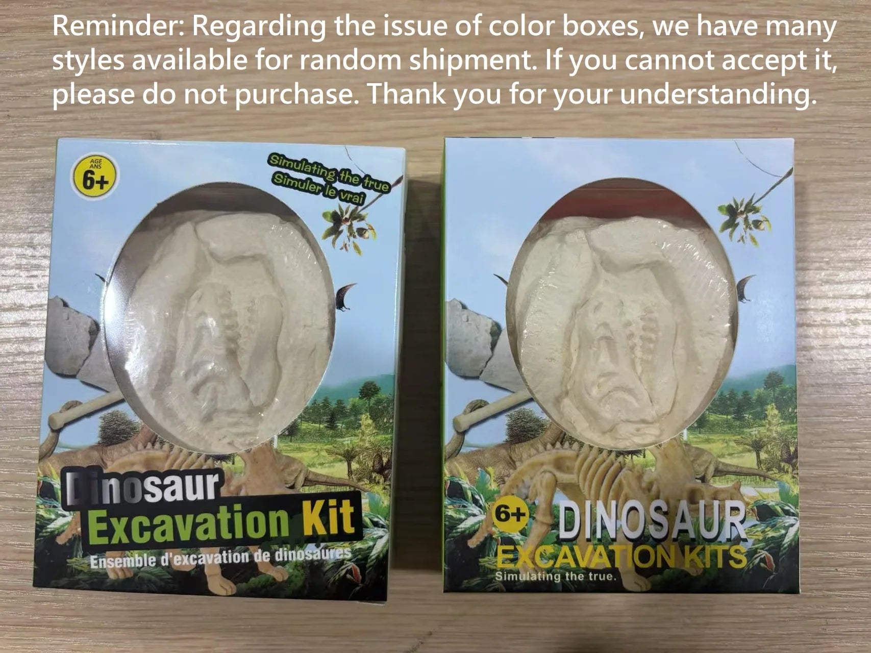 Educational Dinosaur Fossil Excavation Toys Archaeological Dig DIY Assembly Model For lifestyle view