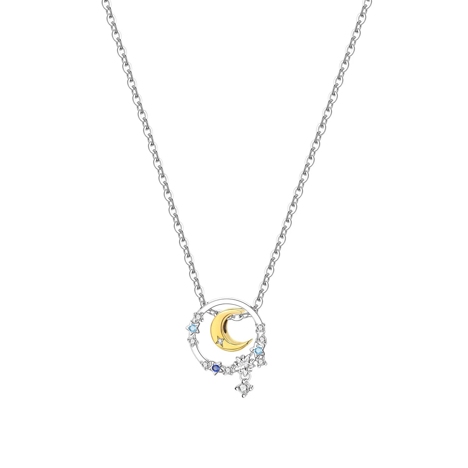 Romantic Pink Crown Heart Pendant Necklace Genuine 925 Sterling Silver Elegant Fine J alternate view