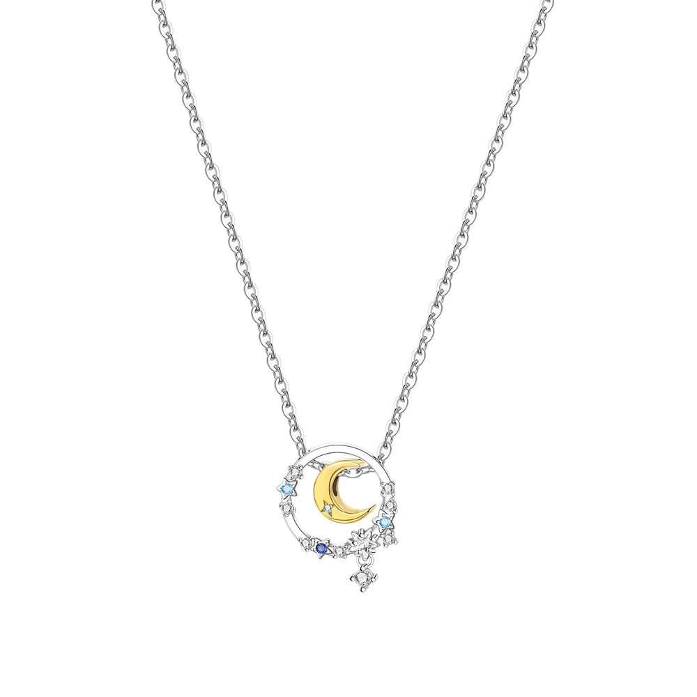 Romantic Pink Crown Heart Pendant Necklace Genuine 925 Sterling Silver Elegant Fine J alternate view