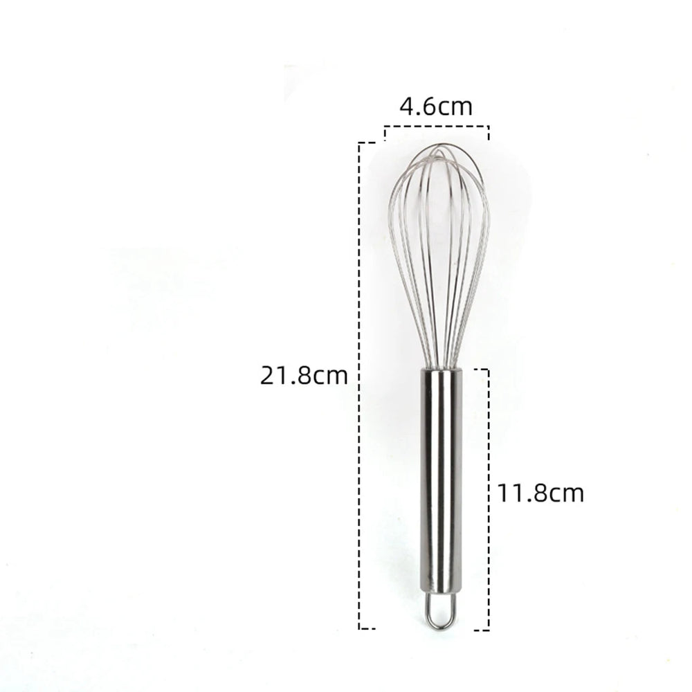 Egg Whisk Manual Egg Beater | Stainless Steel Kitchen Baking Utensil lifestyle view