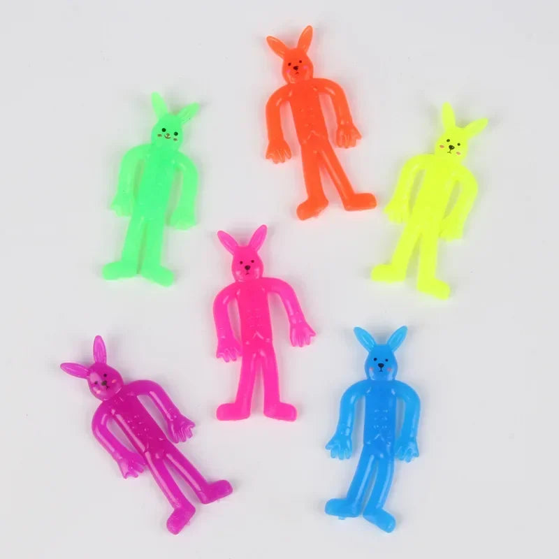 10/20PCS Fun Sticky Stretching Smiling Face Rabbit People Pinch Toy Birthday Party Favor detail view