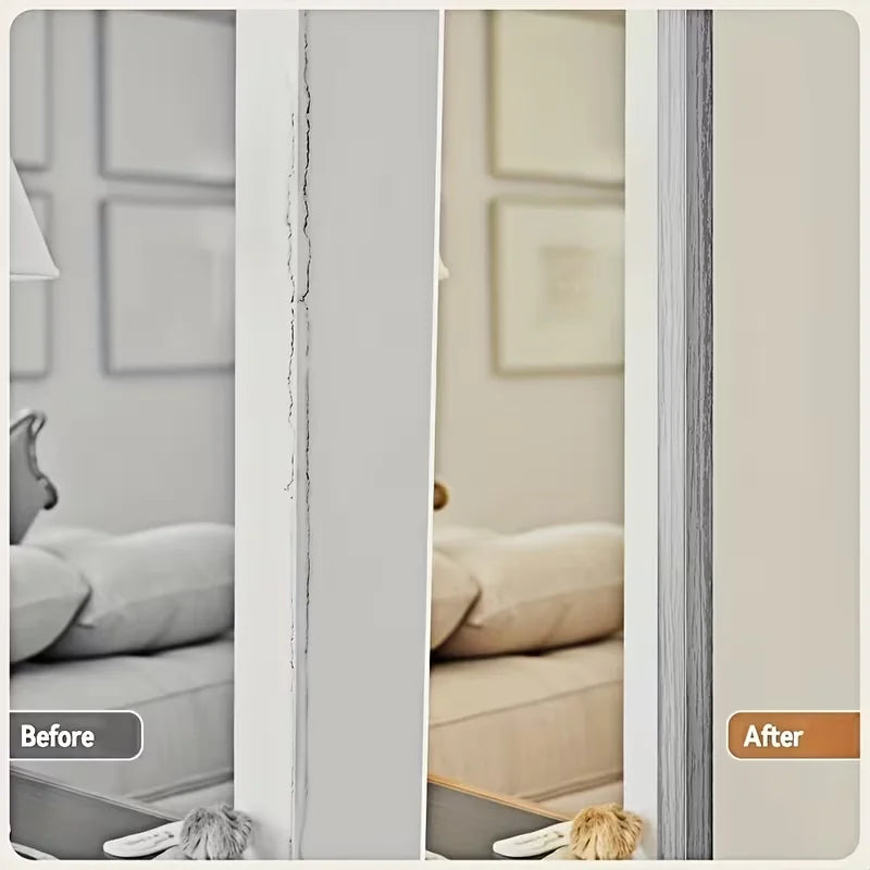 Self-Adhesive PVC Wood Grain Wall Edge and Corner Protector | Easy Cut Reusable Strip alternate view