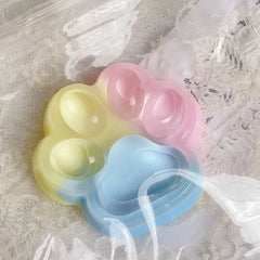 Rainbow Cat Paw Squishy Toy | Three Color Slow Rebound Stress Relief Fidget Toy alternate view