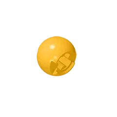 Gobricks GDS-1056 Technical Ball Joint with Through Axle Hole | Compatible Building Bloc detail view