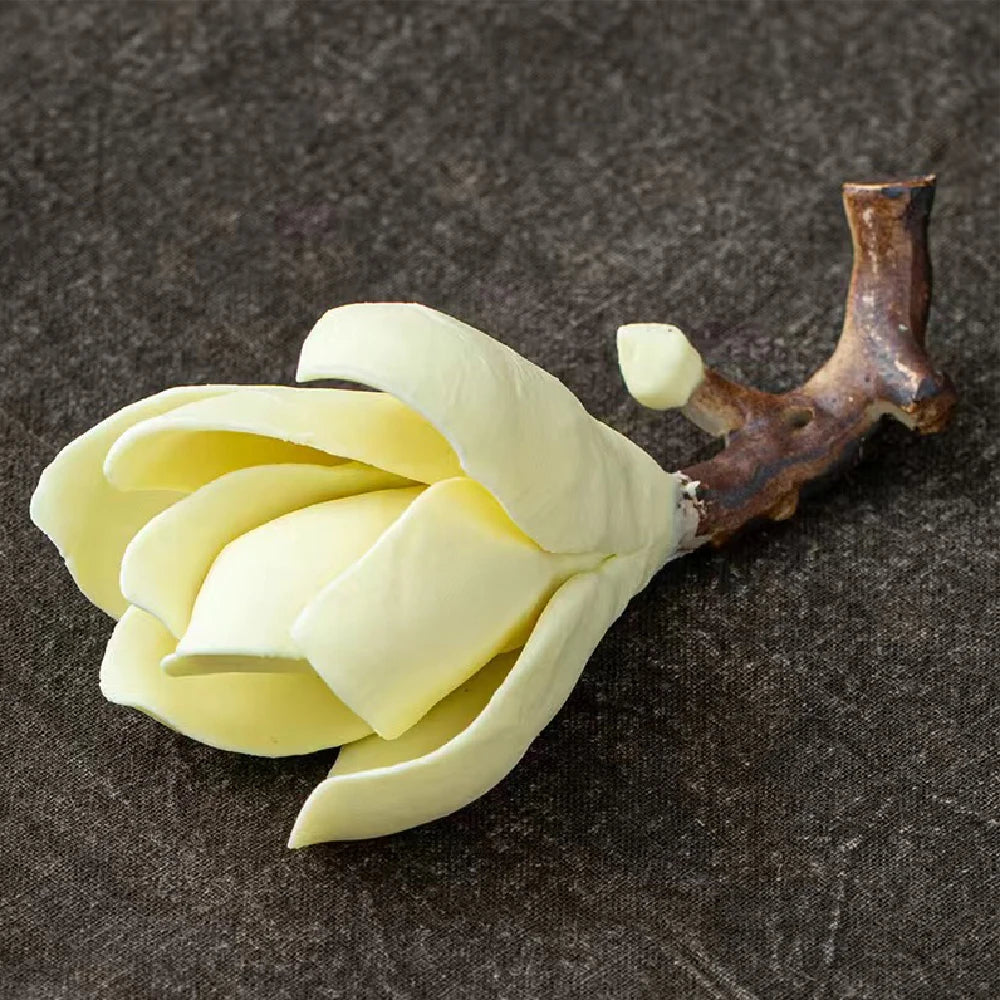 Ceramic Magnolia Flower Incense Holder | Handmade Zen Decor alternate view