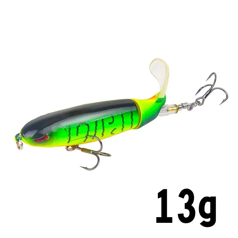 1 Pcs 10cm/14cm Topwater Fishing Lure Whopper Popper Artificial Bait Hard Plopper Soft R detail view