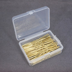 50pcs Silver Color Metal U Shaped Hair Clips Wedding Bridal Bobby Pins Alloy Waved Hairp detail view