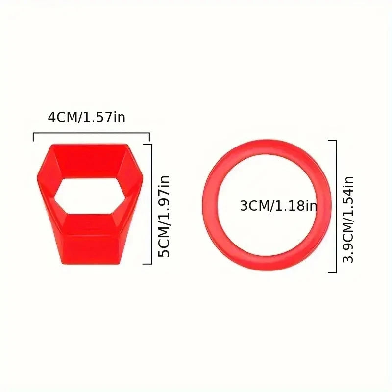 Car Engine Start Stop Switch Button Cover Decorative Ring Protection Cover