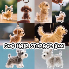 Hot Clear Puppy Hair Memorial Keepsake Capsule Pet's Dog Fur Container DIY Pendant Keychain Decor Pe