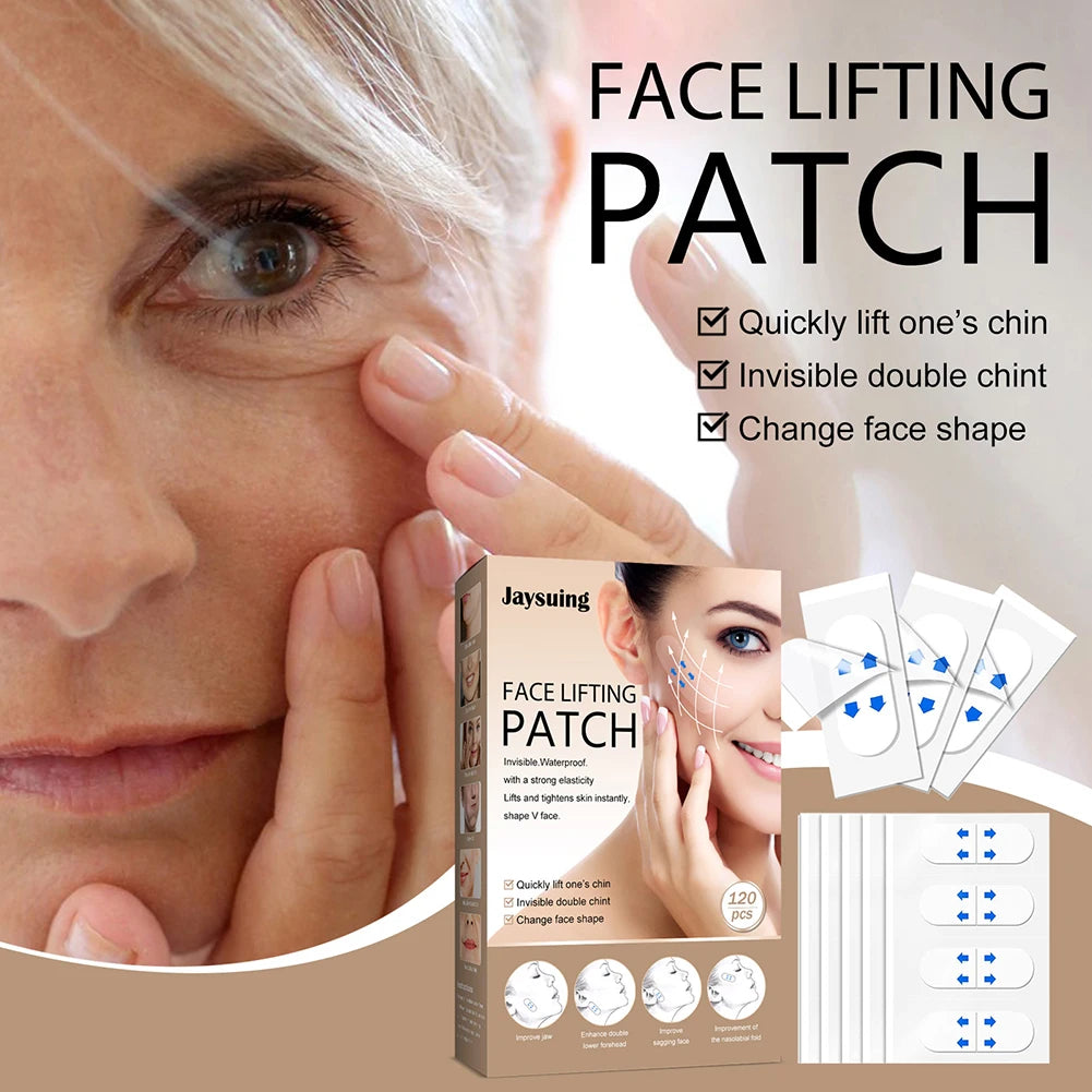 120 Pcs Invisible Face Lift Tapes | Instant V Shape Skin Firming Stickers detail view
