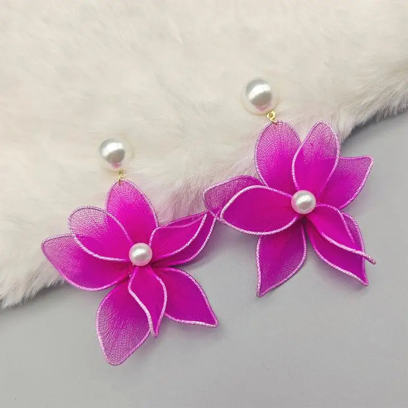 1 Pair Trendy Elegant Ear Accessories Jewelry Temperament Exaggerated Imitation Pea additional angle