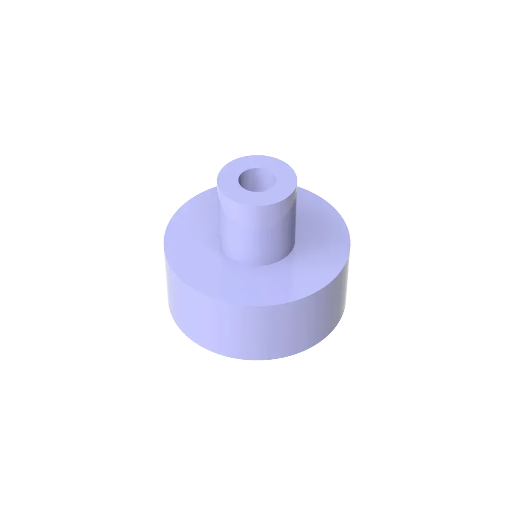 Gobricks Tile Round 1x1 with Bar and Pin Holder | Compatible Building Block lifestyle view