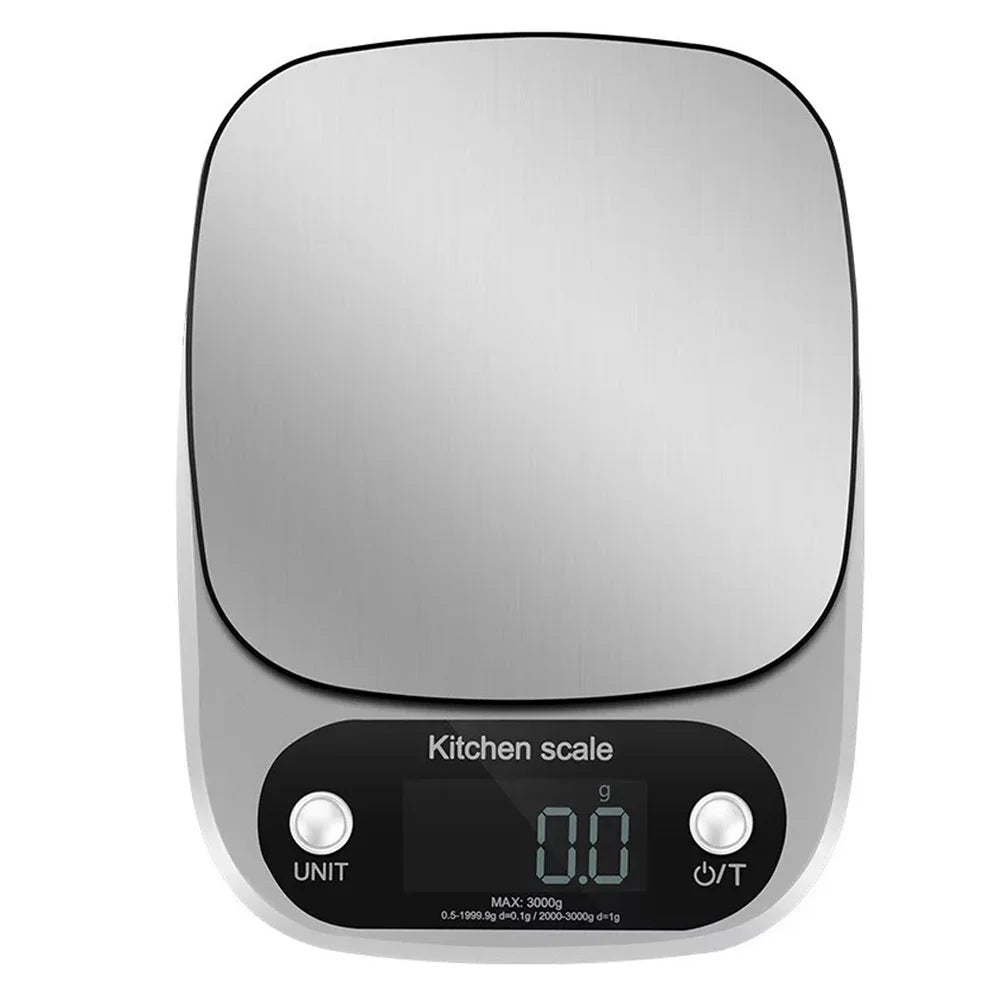High Precision Kitchen Scale 3kg/5kg/10kg | Multifunctional LCD Food and Jewelry Scale close-up view