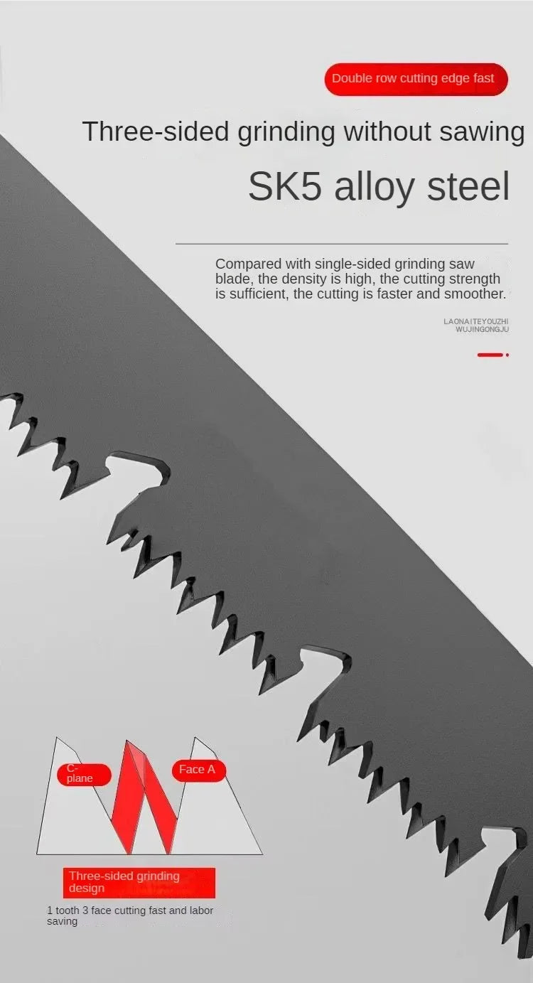 Folding Hand Saw – Portable Pruning and Woodworking Tool