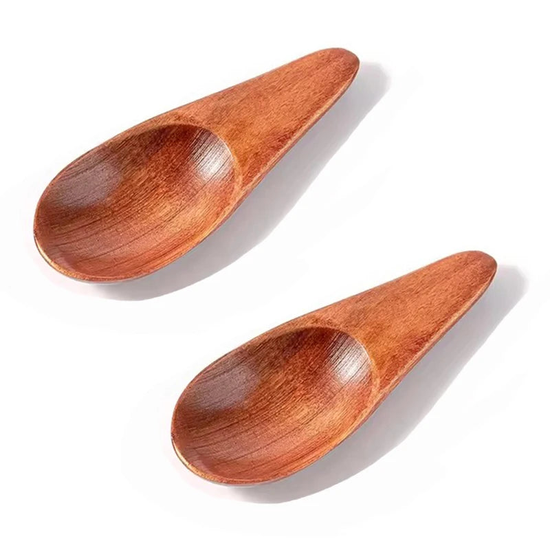 Wooden Mini Salt Spoon | Small Solid Wood Condiment Spoon alternate view