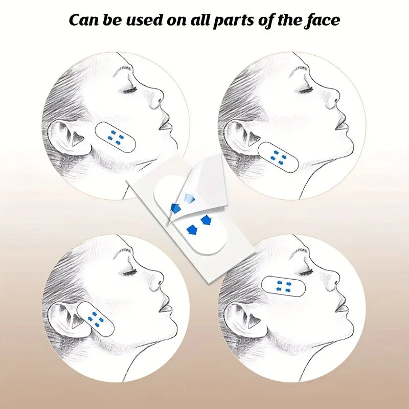 200pcs Lifting Face Stickers | Invisible V-Shape Face Lift Patches for Sagging Skin additional angle