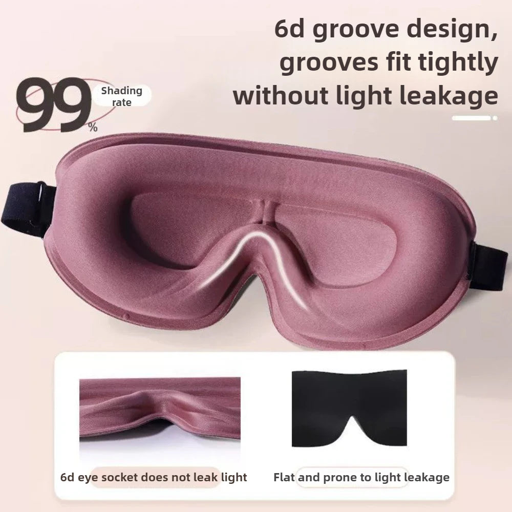 Travel 3D Sleeping Mask | Blockout Light Sleep Aid with Memory Foam alternate view