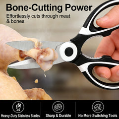 All In One Multipurpose Kitchen Scissors Heavy Duty Sharp Ergonomic Shears for Cookin alternate view