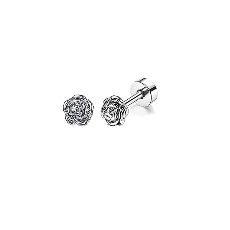 2pcs/lot 20G Star Heart Butterfly Stud Earring for Women Stainless Steel Crystal Earr alternate view