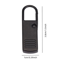 5pcs black Detachable Zipper Pull, Replacement Zipper Accs For jeans & Backpack, sewi alternate view