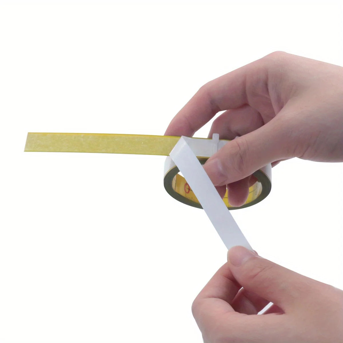 Steel Adhesive Tape Measure, Imperial and Metric Scale Ruler Sticker, Left To Right additional angle