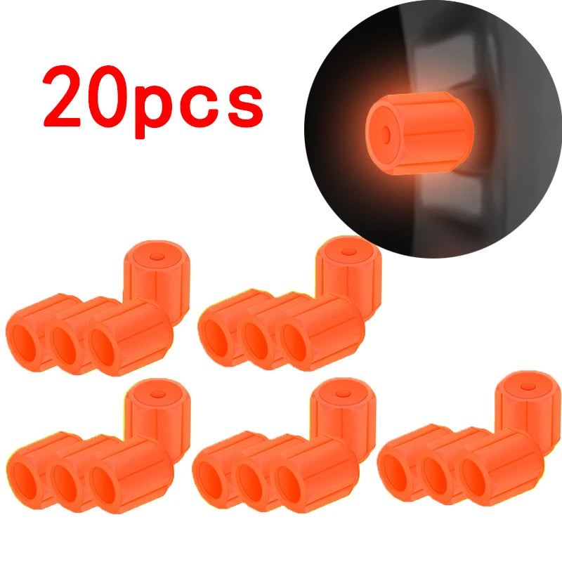 Luminous Tire Valve Caps Car Motorcycle 4/8/20 Pcs lifestyle view