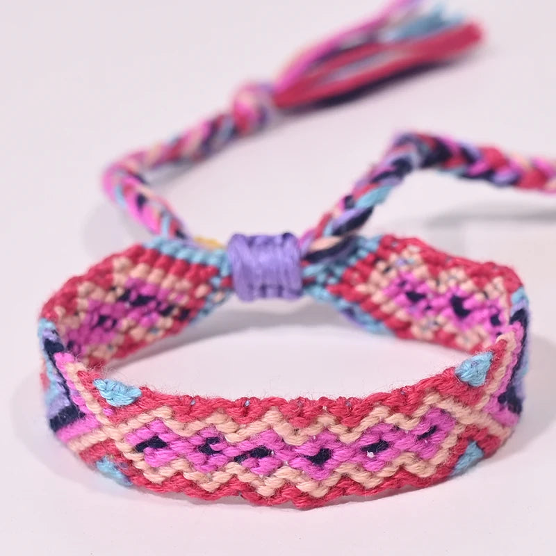 Rope Weave Bohemia Friendship Bracelet | Handmade Summer Beach Jewelry for Women close-up view