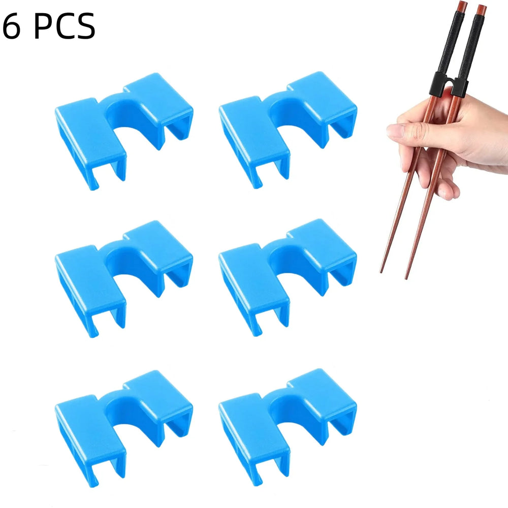 Reusable Training Chopsticks Helpers 6 PCS Adult Beginner Trainer additional angle