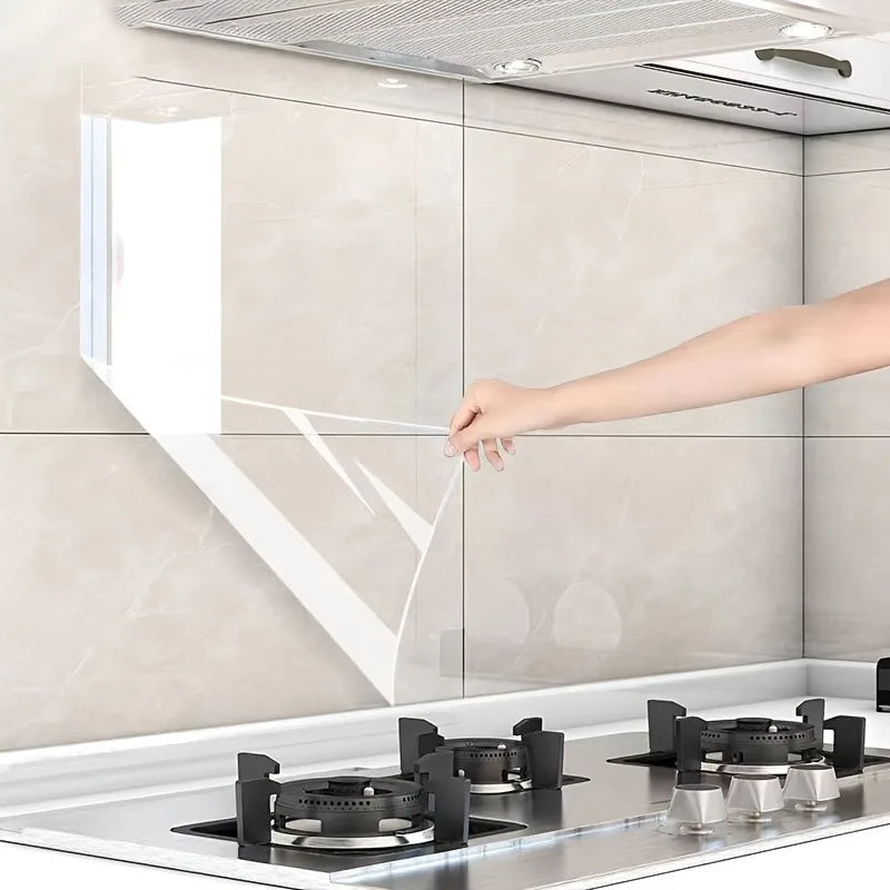 Self-adhesive Transparent Cabinet Film | Static Cling Decorative Cover additional angle