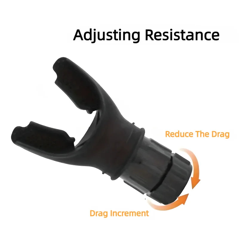 Silicone Breathing Exerciser | Portable Lung Training Device with Adjustable Resistance detail view