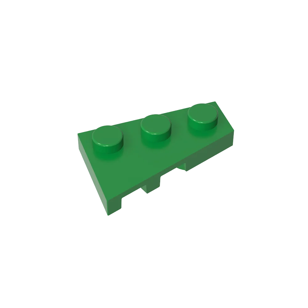 Gobricks GDS-547 Wedge Plate 3 x 2 Right | Compatible Building Block for DIY Creati additional angle