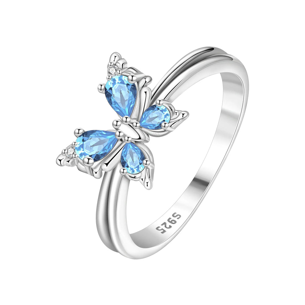 PANPOKI S925 Sterling Silver FOREVER Eternal Ring Closed Ring For Women Original Finge close-up view