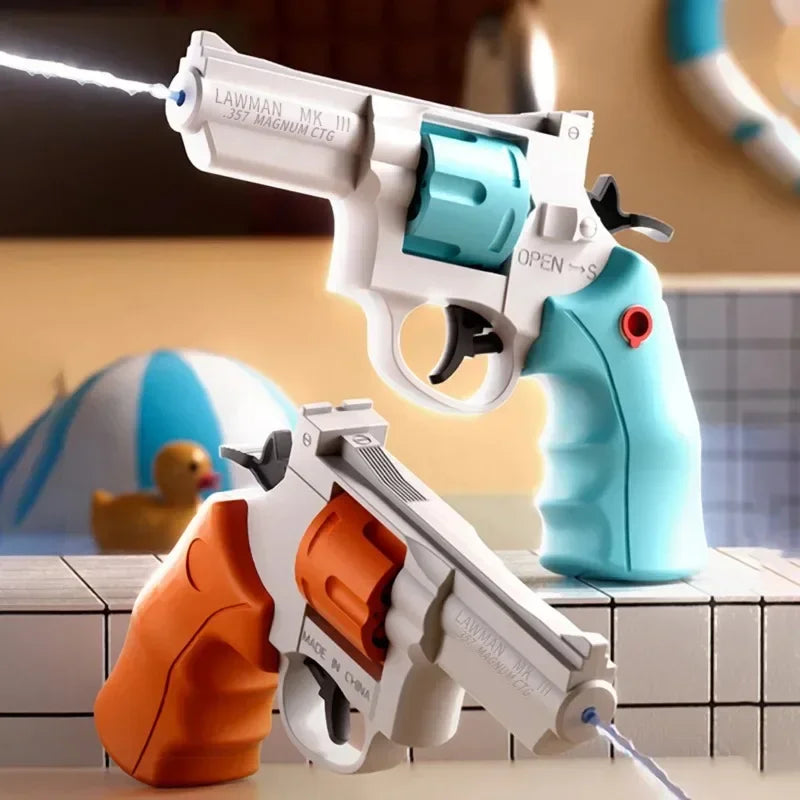Revolver Water Gun Toys | Summer Outdoor Beach Pool Toy for Kids lifestyle view
